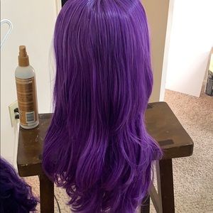 PRE-OWNED TRI-PURPLE SYNTHETIC WIG